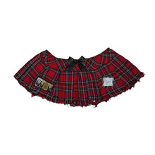 Load image into Gallery viewer, Distressed Plaid Mini Skirt