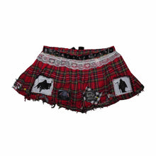 Load image into Gallery viewer, Reaper Plaid Distressed Skirt