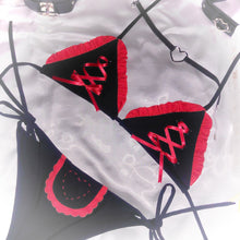 Load image into Gallery viewer, Antoinette Bikini Set in red by the New Zealand fashion brand Mellow Kiti