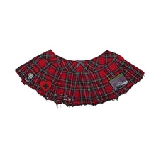 Load image into Gallery viewer, Distressed Plaid Mini Skirt
