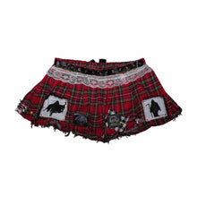 Load image into Gallery viewer, Reaper Plaid Distressed Skirt
