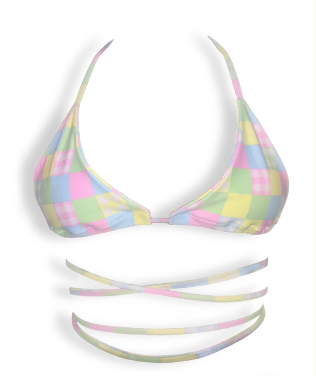 Pastel Picnic Bikini Top