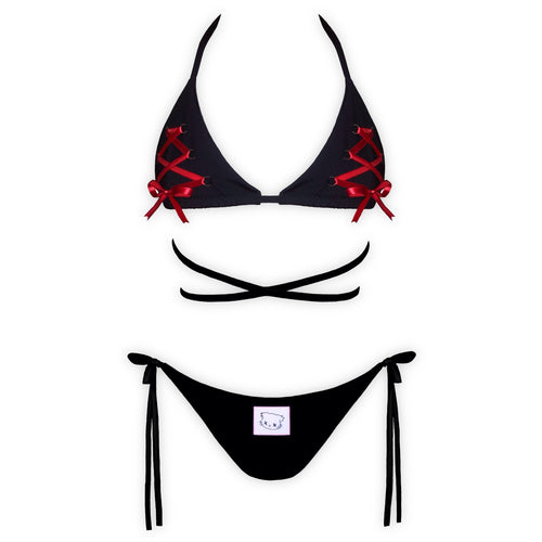 Widow Bikini Set by the brand Mellow Kiti, handmade in New Zealand